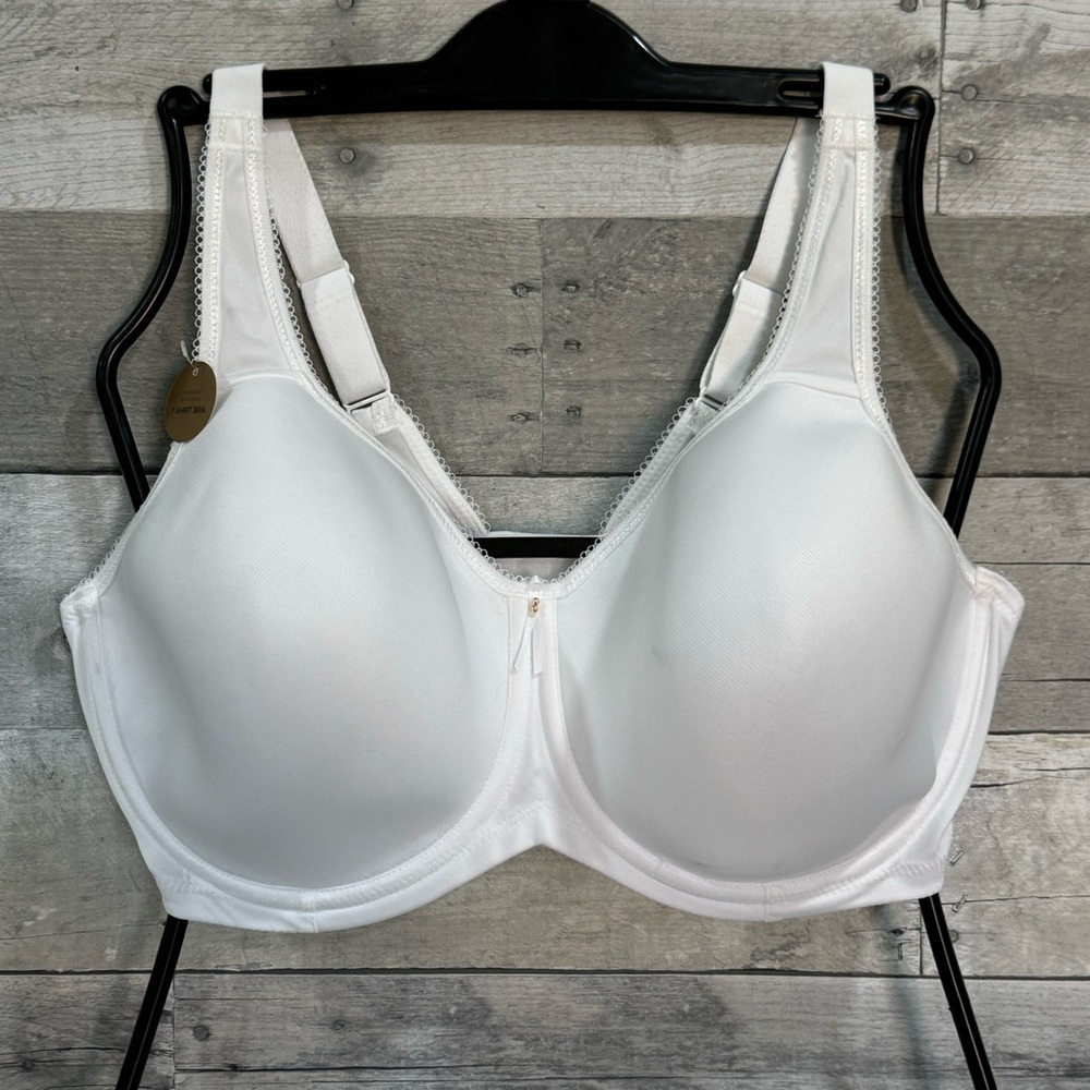 WACOAL Basic Beauty Spacer Underwire T-Shirt Bra - White - Sz - 38DDD .US